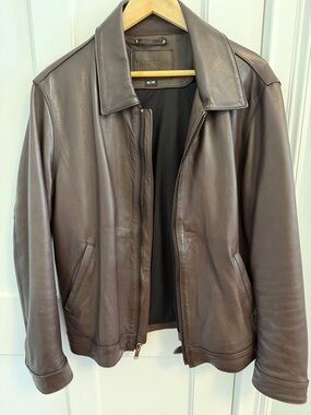 Thursday Boots, Keanu Leather Jacket, Old English Color, Mens Medium